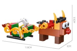 Christmas Blocks Toys Santa Claus Reindeer Action Figures Building Bricks Toy Gift