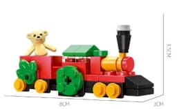Christmas Blocks Toys Santa Claus Reindeer Action Figures Building Bricks Toy Gift