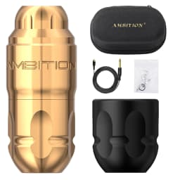 Ambition Lutin Stroke 4.0+3.5mm Straight Rod Rotaty Tattoo Machine Tattoo Pen Brushless Motor Match 2200mAh RCA Wireless Battery
