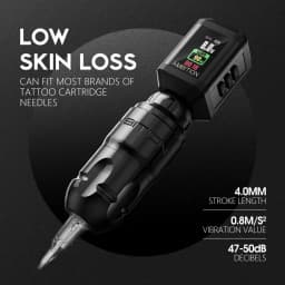 Ambition Lutin Stroke 4.0+3.5mm Straight Rod Rotaty Tattoo Machine Tattoo Pen Brushless Motor Match 2200mAh RCA Wireless Battery