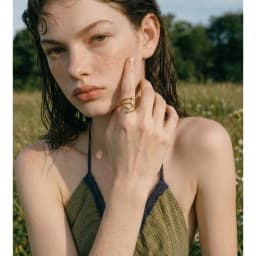 Yhpup Stainless Steel Zirconia Teardrop Round Layered Adjustable Ring New Arrivals Creativity Fashion Jewelry Gift