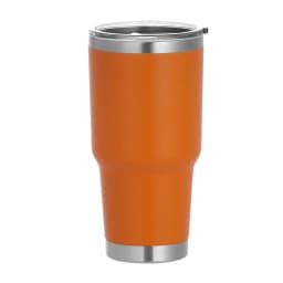 1 30oz Car Cup, Thermos Cup with Sealed Sliding Lid, Coffee Cup, Office Cup, Gift Cup, Cold-Keeping Cup, Snowman Cup, Powder Coa