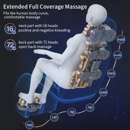 Upgrade Electric Massage Chair Full Body Kneading Neck Back Waist Leg Infrared Heating Vibration Shiatsu Cushion Seat Relaxation