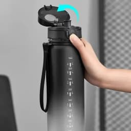 1 Liter Sports Water Bottle Large Capacity Men Women Summer Portable Plastic Bottle for Outdoor Travel Fitness Drinkware