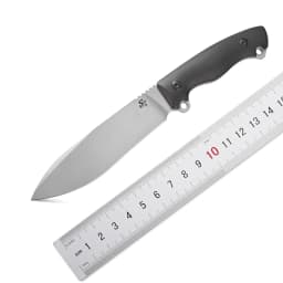 Sitivien ST43 Fixed Blade Knife ,VG10 Black Stonewashed Steel Blade G10 Handle Full Tang for Outdoor Camping Working Survival