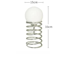 Bauhaus Spring Glass Table Lamp Vintage Nordic Modern Minimalist Homestay Living Room Bedroom Bedside Lamp