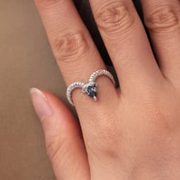 WOSTU 925 Sterling Silver Colorful 12 Zodiac Open Ring For Women , Rainbow Zircon Crystal Stackable Rings Girl Family Gift