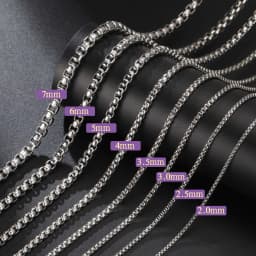 My Shape 3mm-10mm Cuban Chain Stainless Steel Necklaces for Men Male Chains Figaro Box Chain Choker Punk Jewelry 45cm 50cm 60cm
