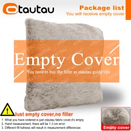 OTAUTAU 2/3/4ft Fluffy Faux Fur Bean Bag Cover Pouf Beanbag Cover DD003【No Filler Inside!You Need To Buy Filler Yourself】