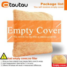OTAUTAU 2/3/4ft Fluffy Faux Fur Bean Bag Cover Pouf Beanbag Cover DD003【No Filler Inside!You Need To Buy Filler Yourself】