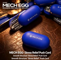 Metal Fidget Slider Toy EDC Pocket Stress Relief Gadget Mechanical Egg Anxiety Relief Cool Desk Toy for Adults/Kid Gift for ADHD