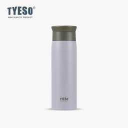 350/500ML Tyeso Stainless Steel Insulated Water Bottle Simple Round Shoulder Travel Mug Portable Frosted Ins Style Design