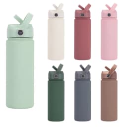 Insulated Water Bottle 500ml Custom Text/Logo - 304 Steel, 24H Cold, Office & Gym Essentials