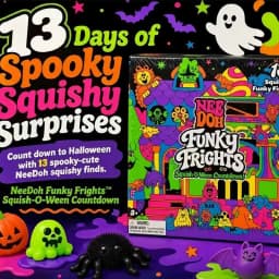Halloween Party Spooky Squishy Toys, Slow‑Rise Stress Relief Toys, Creepy Mini Squeeze Vent Fidget Toys (Pop‑Surprise Advent Box