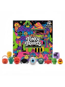 Halloween Party Spooky Squishy Toys, Slow‑Rise Stress Relief Toys, Creepy Mini Squeeze Vent Fidget Toys (Pop‑Surprise Advent Box