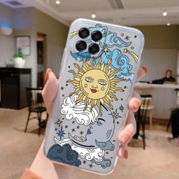 For Samsung Galaxy M33 5G Case Cover Cute Butterfly Flowers Protective Phone Case For Samsung M14 M15 M54 M55 M34 Transparent