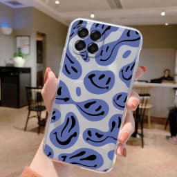 For Samsung Galaxy M33 5G Case Cover Cute Butterfly Flowers Protective Phone Case For Samsung M14 M15 M54 M55 M34 Transparent