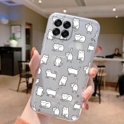 For Samsung Galaxy M33 5G Case Cover Cute Butterfly Flowers Protective Phone Case For Samsung M14 M15 M54 M55 M34 Transparent