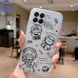 For Samsung Galaxy M33 5G Case Cover Cute Butterfly Flowers Protective Phone Case For Samsung M14 M15 M54 M55 M34 Transparent
