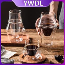 FOME Double Walled Glass Cup Transparent Coffee Milk Mug Espresso Cup Home Brandy Wine Cocktail Glasses Tasting Cup