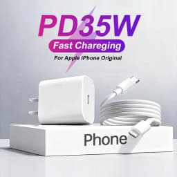 For Apple iPhone Original PD 35W Fast Charging 17 16 15 Pro Max Air 14 13 12 11 USB-C Quick Charger X XS XR 8 Phone Accessories
