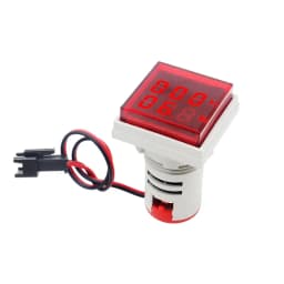 Mini 22MM LED Round Square Digital Timer Meter 0-60 Minute/0-999Hour AC 220V-380V Signal Light Hour Meter Panel Mounting