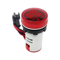 Mini 22MM LED Round Square Digital Timer Meter 0-60 Minute/0-999Hour AC 220V-380V Signal Light Hour Meter Panel Mounting