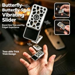 14+ Adult Tuning‑Fork Unlimited Push Slider Magnetic EDC Fidget Toy Metal Hand Tactile Slider Anxiety Stress Relief Pocket Desk