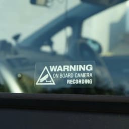 1 piece of car camera video warning sticker, suitable for trucks, car body decoration decals, auto accessories