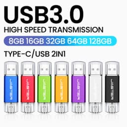 TYPE-C USB 3.0 Flash Drives 128GB 32GB 2IN1 Memory Stick 64GB 32GB 16GB Wedding Gift Pen Drive 8GB 4GB USB Stick Pendrive U Disk
