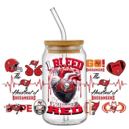 Rugby Enthusiast Sticker 16oz UV DTF 3D Sticker Decals Waterproof Wraps Glass Can Cups Creative Craft DIY Sports Lover Gift