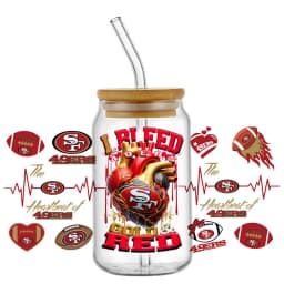 Rugby Enthusiast Sticker 16oz UV DTF 3D Sticker Decals Waterproof Wraps Glass Can Cups Creative Craft DIY Sports Lover Gift