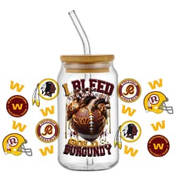 Rugby Enthusiast Sticker 16oz UV DTF 3D Sticker Decals Waterproof Wraps Glass Can Cups Creative Craft DIY Sports Lover Gift