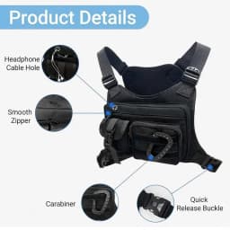 Tactical Outdoor Chest Bag Unisex Running Cycling EDC Vest Workouts Sports Chest Pack Rig for Men And Women
