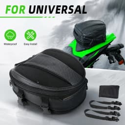Motorcycles Tail Bags Waterproof Rear Seat Bag Backpack Electric Dirt Bike Rain Cover Rider Pack Scooter Luggage Buckle Strap
