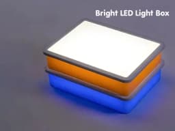 Kids Led Light Box Sensory Toys Early Education Light/Shadow Exploration Parish Copying Drawing Painting Light Guide Board Aids