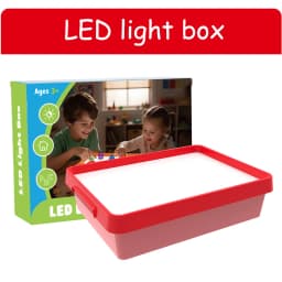 Kids Led Light Box Sensory Toys Early Education Light/Shadow Exploration Parish Copying Drawing Painting Light Guide Board Aids