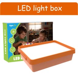 Kids Led Light Box Sensory Toys Early Education Light/Shadow Exploration Parish Copying Drawing Painting Light Guide Board Aids