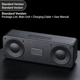 S18 Bluetooth Speaker W/ Subwoofer, FM Radio, 20H Battery, Waterproof, Stereo for Phone/PC Outdoor