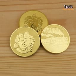 Harries Gringotts Gold Coin Movie Peripherals Potters Souvenir Hogwarts Badge Magic World Currency Cosplay Props Toys Kids Gifts