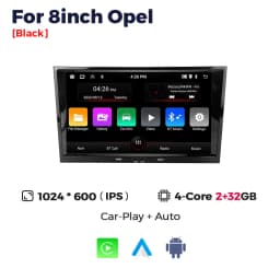 MEKEDE android 13 8inch Car radio GPS Carplay For Opel Astra H J 2004 Vectra Vauxhall Antara Zafira Corsa C D Vivaro Meriva Veda