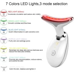 Face Lift 7 Colors Neck Beauty Neck Device Slim Massager Facial Lifting Tightening Face Wrinkle Remover Face Care Beauty Machine