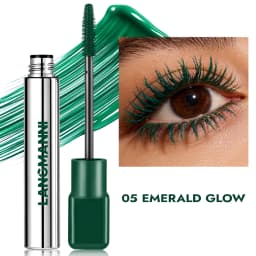 8 Colors Green Mascara Thick Curling Waterproof Natural Eyelashes Long Lasting Blue White Pink Black Eye Makeup Korean Cosmetics