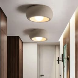 Japanese Wabi Sabi Style Circular Hallway Light Balcony LED Ceiling Cloakroom Entry Aisle Ceiling Chandelier Home Decor Lighting