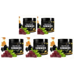 Gold Shilajit Gummies with Manuka Honey MGO 263 Himalayan Shilajit Vegan Non GMO Gluten Free Energy Vitality Supplement 30 Count