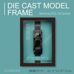 1/32 Photo Frame Version Alloy Metal Sports Car Model Simulation 3D Racing Car Hanging Painting Collection Kids Gifts Decoration