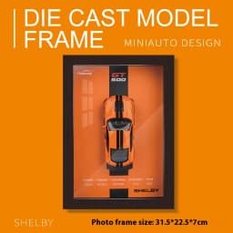 1/32 Photo Frame Version Alloy Metal Sports Car Model Simulation 3D Racing Car Hanging Painting Collection Kids Gifts Decoration