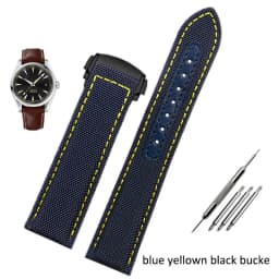 19mm 20mm Canvas Nylon Watchbands For Omega Seamaster 300 Speedmaster AT150 Omega Speedmaster Slubby 310.32 Series Nylon Strap