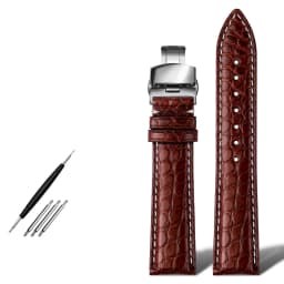 Genuine alligator leather Watch Strap 18mm 19mm 20mm 21mm 22mm 24mm watchband mens watch band crocodile skin bracelet belts