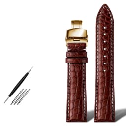 Genuine alligator leather Watch Strap 18mm 19mm 20mm 21mm 22mm 24mm watchband mens watch band crocodile skin bracelet belts